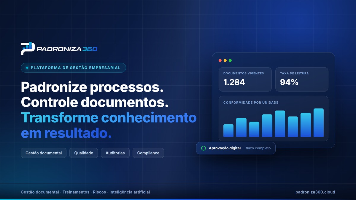 Tela do projeto Padroniza 360